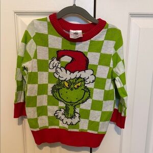 Red and Green Toddler Grinch Sweater 2T EUC
